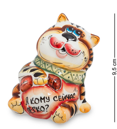 Фигурка "Кот-А кому сейчас легко?" цв.(Гжельский фарфор) Art East