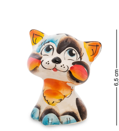 Фигурка "Кот-голова" цв. (Гжельский фарфор) Art East