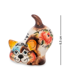Фигурка "Кот-Мурзик" цв. (Гжельский фарфор) Art East