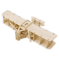 Пазл 3D REZARK "Первый самолет", 19х33,6х8 см, арт. ROT-027