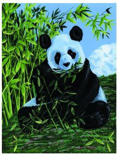 Раскраска по номерам "Панда" Royal & Langnickel