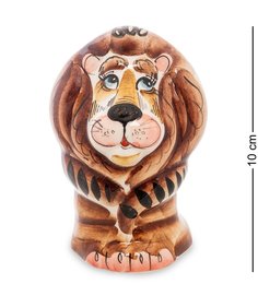 Фигурка "Лев" бол. цв.(Гжельский фарфор) Art East