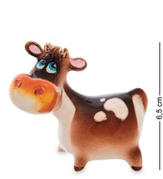 Фигурка "Бычок Гаврюша" цв. золото (Гжельский фарфор) Art East