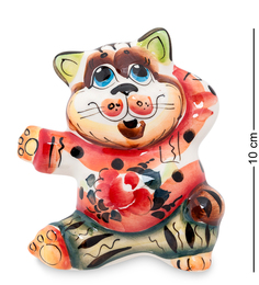 Фигурка "Кот-Плясун" цв. (Гжельский фарфор) ГЛ-188