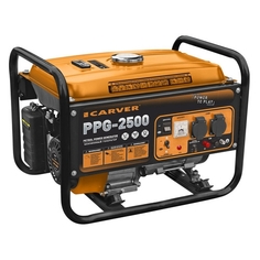 Бензиновый генератор CARVER PPG- 2500, 230/12, 2.3кВт [01.020.00009]
