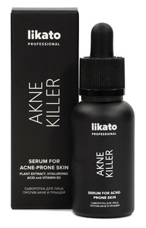 Сыворотка LIKATO PROFESSIONAL, против акне и прыщей для лица 30 мл