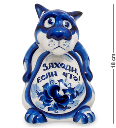 Копилка "Волк" бол. (Гжельский фарфор) Art East ГЛ-100