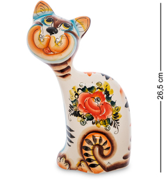 Фигурка "Кот-Геoргий" цв. (Гжельский фарфор) Art East