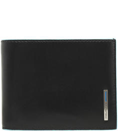 Кошелек Piquadro Blue Square, черный, 12,5х9,5х1,5 см