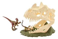 Schleich Игровой набор Schleich Череп ловушка с Велоцирапторами 42348