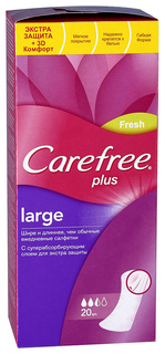 Прокладки Carefree Plus Large ежедневные 20 шт