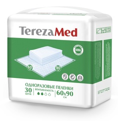 Пеленки одноразовые впитывающие TerezaMed Normal 60х90 см, 30 штук