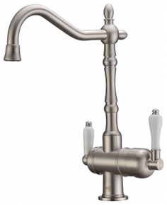 Смеситель для кухонной мойки ZORG Sanitary (ZR 326 YF NICKEL)