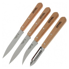 Набор ножей Opinel "Les Essentiels", нержавеющая сталь, рукоять бук