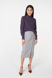 Юбка женская T-Skirt AW18-02-0525-FS серая 46 RU