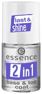 Лак для ногтей essence Base & Top Coat прозрачный 8 мл