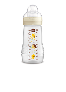 Бутылочка для кормления Easy Active 270 мл, бежевая, 2+ мес. MAM