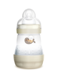 Бутылочка для кормления Easy Start Nature Safari 160 мл, самостерилизация 0+ бежевый MAM