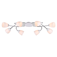 Люстра потолочная 8х60Вт E27 IMEX MD.8410-8-S CH+WH