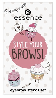 Набор трафаретов для бровей essence style your brows! eyebrow stencil set т.01
