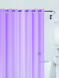 Штора для ванной 3D (фиолетовый) 180x200 Bath Plus
