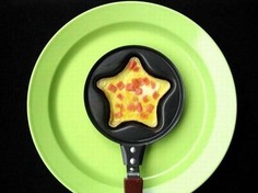 Мини сковородка-формочка с антипригарным покрытием (Форма: Звездочка ) No Brand