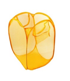 Складная сетчатая корзина для вещей, 28х28х48 см (Цвет: Оранжевый ) No Brand