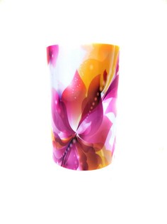 Круглая подставка для ножей с узором Universal Knife Holder, 11х18 см (Узор: Ромашки ) No Brand