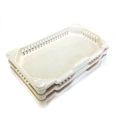 Этажерка 3х-ярусная, 34х19,5х52 см (Серый ) No Brand