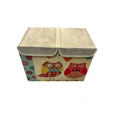 Складной короб для хранения Markethot Совушки Влюбленные совы, 47х31х34 см No Brand