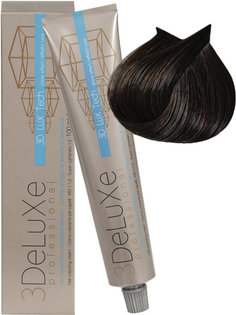Крем-краска для волос 3DELUXE Professional, 4.0 Каштановый, 100 мл