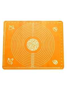 Силиконовый коврик для раскатывания теста, 50х40 см (Цвет: Оранжевый ) Markethot