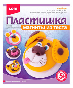 Набор для лепки из пластилина LORI Пластишка Милые мордашки Мт-001 КОЛОРИТ