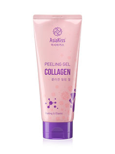 Пилинг гель Asiakiss, с коллагеном, collagen peeling gel, 180мл