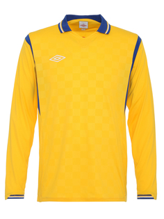 Футболка футбольная Umbro Westham Jersey L/S, желтая, XL