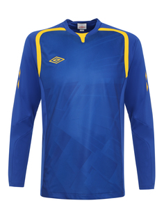 Футболка футбольная Umbro Ireland Jersey L/S, синяя, XL