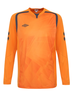 Футболка футбольная Umbro Ireland Jersey L/S, оранжевая, XL