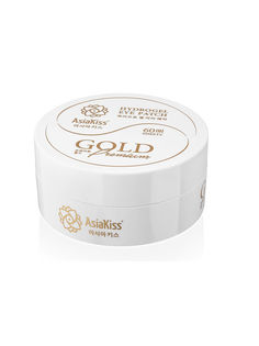 Патчи гидрогелевые золотые Asiakiss, hydrogel eye patch gold premium, 30 пар