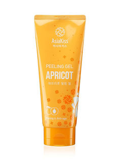 Пилинг гель Asiakiss, с экстрактом абрикоса, appricot peeling gel, 180мл