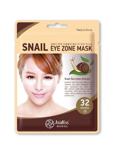 ASIAKISS, Гидрогелевые патчи для глаз Snail Eye Zone Mask, №247, 32шт