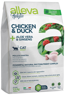 Сухой корм для кошек Diusa Pet Holistic ADULT, курица, утка, 1.5кг