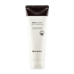 Очищающая пенка MIZON для умывания SNAIL SILKY DEEP CLEANSING FOAM