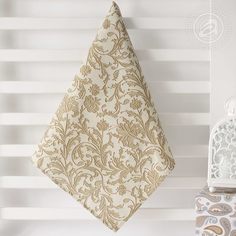 Полотенце кухонное из рогожки "Богема (оливковый)" 50х70 Артпостель
