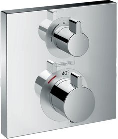 Термостатический смеситель hansgrohe Ecostat Square для 2 потребителей 15714000