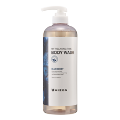 Гель для душа MIZONс экстрактом голубики, MY RELAXING TIME BODY WASH [BLUEBERRY], 800мл