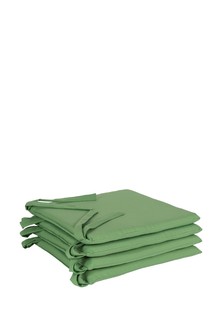 Комплект из 4х подушек на стул ЭГО зеленый 40х40
