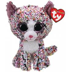 Мягкая игрушка TY Конфетти кошка с пайетками 15см 36358