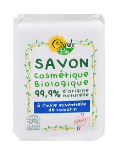Мыло твердое с маслом Розмарина органическое 100 г CIGALE BIO (Франция)