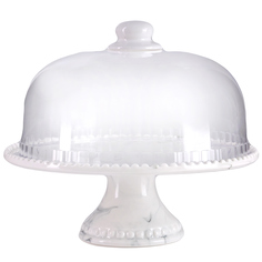 Тортовница LORAINE 29529 Тортовница 25,5см.с пласт.крышкой LR