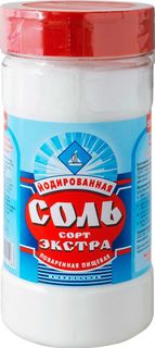 Соль поваренная пищевая Соль Руси экстра выварочная йодированная 500 г